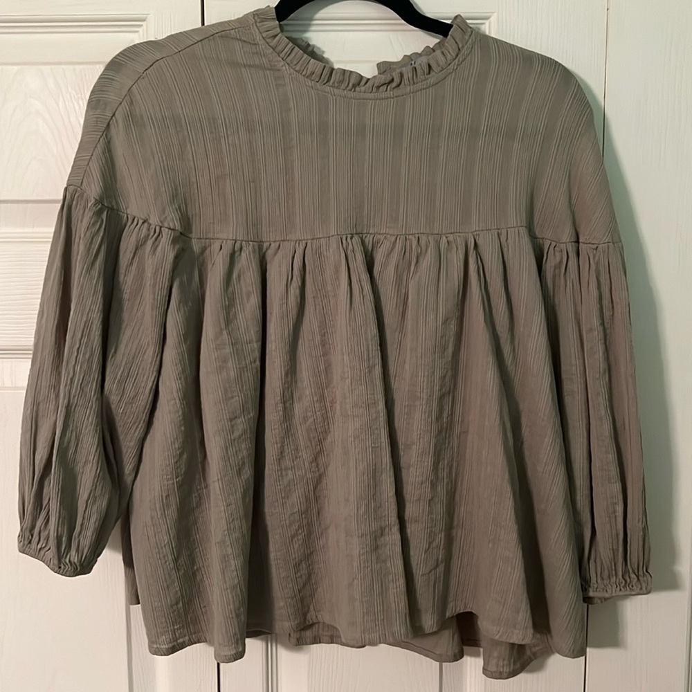 Wishlist Apparel olive green top